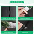 PU Leather A4 File Folder Document Holder Waterproof (Black). 
