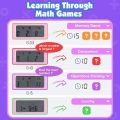 2 in 1 LCD Ruffpad Writing and Calculator Tablet with Pen for Early Educational Math Learning Games Drawing Tablet , Birthday Gifts for Boys Girls Diwali Gifts (Multicolor). 