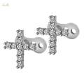 2pcs Dermal Tops And Base Stainless Steel Jewelry. 