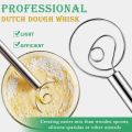 Simple Practical Dough Whisk Stainless Steel Handmade Mixer Double Coil Eggs Beater Mixer Tool Kitchen Baking Accessories. 