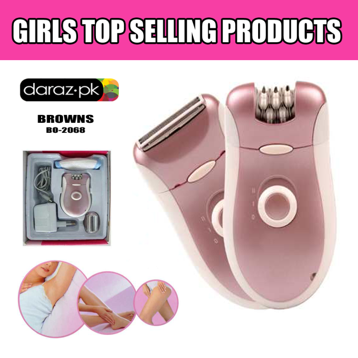 2 In 1 Hair Removal EPILATOR for Girls Browns BS - 2068