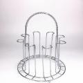 Decorative Stainless Steel Glass Holder for Kitchen Dining Table (8 Glass Stand). 