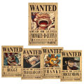 One Piece Gear 5 Luffy 3 Billion Bounty Wanted Posters Because Kid Action Figure Vintage Wall Decoration Poster Man Anime Toyft. 