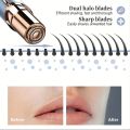 Facial Hair Remover For Women Skincare Lipstick Shape Mini Epilator Trimmer Machine For Face Flαwless, Upper Lip Chin Eyebrow Hair Remover Etc with Battery- Hair Remover Flαwless. 