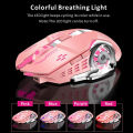 Premium Wireless Gaming Mouse RGB with 6 Buttons + Free Mouse Pad & 3-Levels DPI Control - Breathing LED Light 2.4G Optical Wireless Mouse with Side Buttons for PC Gaming, Laptop, Pubg, Mobile - By Unique Mall. 