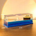 Titanic Cruise Ship Unsinkable Fluid Drip Bottle Decoration - Acrylic Design - Ice Berg And Ship - Car Dashboard Decoration. 