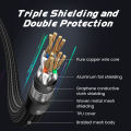 UGREEN 1.5m Game Ethernet Cable, CAT 8 High-Speed Professional Gaming Network Cable, 40Gbps 2000MHz Braided RJ45 LAN Gigabit Cable, SF/FTP POE 26AWG for Xbox One Switch PS5 PS4 Modem Router. 