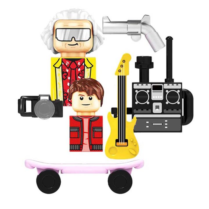 Killer Bzzo KF1931 KF1932 Movies Back To The Future Marty McFly Doc Brown Marty Dr. Emmett Cartoon Mini-Figures Action Toy Bricks Kids