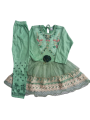 Winter Collection  Rashmi Frock with Tied Bow - Soft and Smooth for Your Baby Girl's Seasonal Style. 