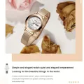 Seno Women's Watch Luxury Luminous Quartz Watch Calendar Analog WR Stainless Steel Wrist Watch. 