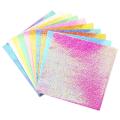 50 Sheets Multi-size Mixed Shining Color Handmade Material Glittering Origami Paper Scrapbooking Decoration DIY Accessories Square Folding Papers. 