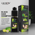 Lichen Black Hair Color Shampoo No-Stain Hair Dye Shampoo for Men & Women - 200ML - (Black). 