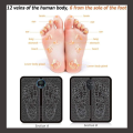 EMS Foot Massager Mat Reshaping Pad Rechargeable Bioelectric Acupoints Pulse Muscle Improve Blood Circulation Relief Stress Pain Health Care Folding Portable Mat Feet Therapy Machine for Home and Office. 
