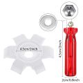 Radiator Repair Tool-4 x Plastic air conditioning condenser fin cleaning brush 18 x 7.5cm
2 x Condenser fin straightener cleaner
2 x Stainless steel fin cleaner for air cooler 14.5 x 2cm-White & silver. 