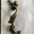 FURNITURE HANDLE / DOOR HANDLE CARVING FANCY ANTIQUE BRONZE. 