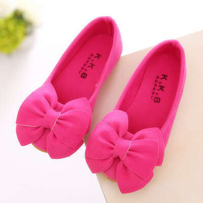 2024%20New%20Girl%20Spring%20and%20Autumn%20Princess%20Student%20Suede%20Bean%20Children's%20Bow%20Single%20Shoes%20-%20Image%208