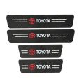 Pack of 4 Universal Car Door Side Step Threshold Sticker Carbon Fiber For Honda Suzuki Toyota. 
