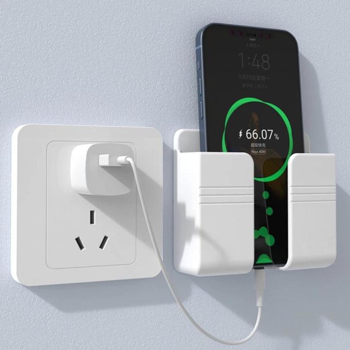 Wall Mobile Phone Charging Stand Remote Control Punch-Free Holder