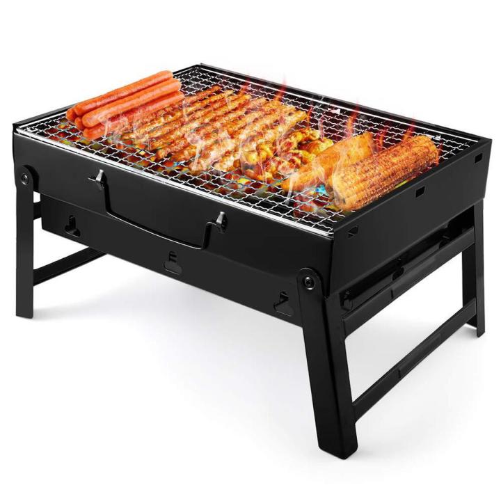 FOLDING BARB B QUE GRILL-BLACK