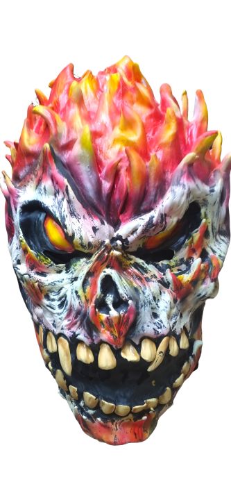 Ghost Rider Mask Made by Rubber Full Mask.