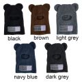 Cute Full Face Cover Ski Mask Hat with Bear Ear Balaclava Knitted Hats Windproof Skullies Beanies Bonnet Winter Warm Uni Caps. 