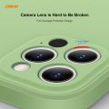 For iPhone 12 Pro Max Hat-Prince ENKAY ENK-PC070 Liquid Silicone Straight Edge Shockproof Protective Case. 