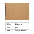 Sketch Book - A3 Size - 250g Paper - For Acrylic & Watercolor. 