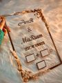 A4 Acrylic Marriage Thumb Impression Board|Wedding Acrylic Plaque|Wedding Gift|Customized Nikkah Thumb Board Frame|Nikah Thumb Board Gift Friends and Cousins' Amazing Wedding Gift|Nikah Gift|Groom and Bride Name Plate|Personalized Wedding Keepsake|Unique. 