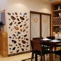 12pcs/set 3D Self Adhesive Stones Elliptical Mirror Acrylic Wall Stickers Pebble Decals ornaments. 