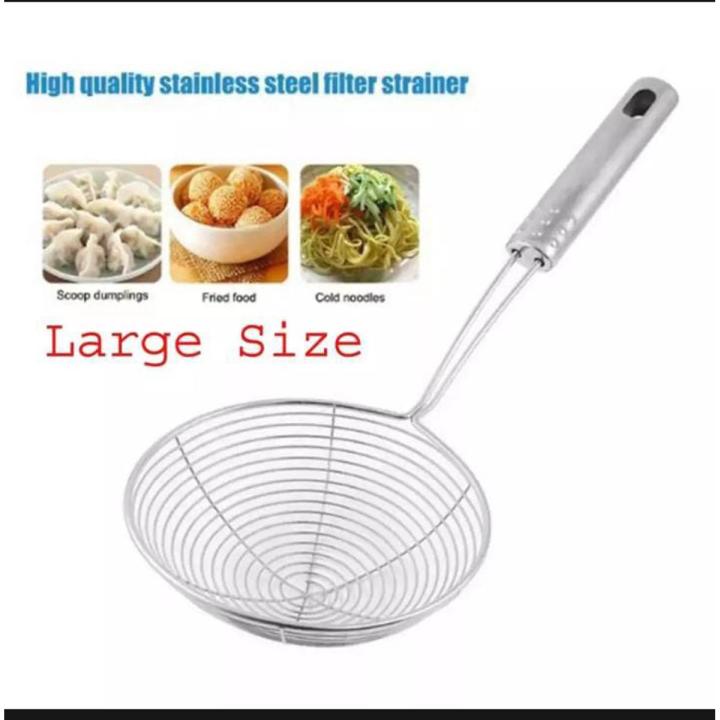 Mesh Stainless Steel Food Oil Pot Fry Strainer Deep Fryer
