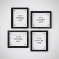 Custom Print Your 4 Images Wall Hanging Glass Photo Frame in Premium Glossy Photo Paper A4 8x12” size for Home Decor, Wall Decor and Decoration Accessories. 