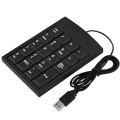 Number 19 Keys Numeric Keypad  Keyboard Accounting USB Cable For Laptop PC Computer. 