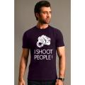 Eighteen80 I Shoot People Printed Round Neck Half Sleeves T Shirt. 