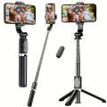 Selfie Stick Tripod with LED Light & Bluetooth Remote – Available in 70cm / 100cm / 170cm | Adjustable & Foldable for Smartphones – Ideal for TikTok, YouTube & Vlogging. 