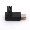 QUANBU 90 Degree Type C Adapter, USB C Male to Female Adapter Upward and Downward Angled USB-C Adaptor USB 3.1 Type-C Connector. 