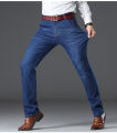 Vomint-Mens-Jeans-Business-Regular-Straight-Full-Lenght-Jean-Casual-Denim-Blue color-Elasticity-Stretch-Fabric-Pant. 