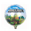 Minecraft Video Game Foil Balloon Set of 5 pieces, Gaming Balloons Steve Character Birthday Party Decoration, Mine Craft Toy Theme Foils Air Baloon, Decorations Supplies, Game Play Ballons, Teenager Birth Day Decor, HBD Foil Balloons, Mine-craft Theme. 