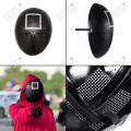 Squid Game Guard Mask Collection, Cosplay Face Masks, Halloween Costume, Breathable Party Masks, Adjustable Face Mask For Adults & Teens, Collectible TV Series, Reusable & Easy to Wear, Triangle Soldiers, Square Manager, Circle Workers. 