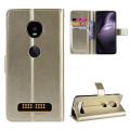 For Motorola Moto Z4 Vintage Leather Magnetic Buckle Flip Cover Case. 