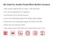 HIKVISION 3K ColorVu Audio Fixed Mini Bullet Camera | DS-2CE10KF0T-PFS(3.6mm). 