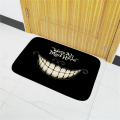 2 Pcs 40X60cm We'Re All Mad Here Printed Doormat Floor Mat Home Creative Mat Super Soft Absorbent Bathroom Door Mat. 