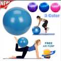 Anti Burst 75CM Gym Ball, Exercise ball with Air Pump,Yoga Ball. 