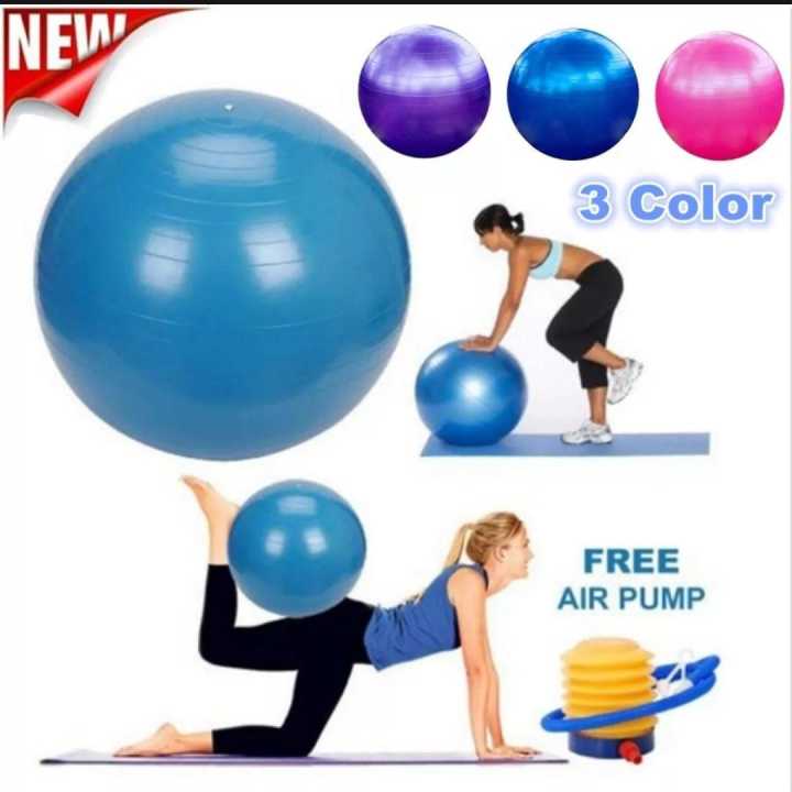 Anti Burst 75CM Gym Ball Exercise ball with Air Pump Yoga Ball Daraz.pk