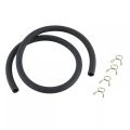 Fuel Petrol Inline Filter Hose Pipe With Clips 7 Inches Universal For 2 Stroke Mini Moto Dirt Bike (Pack of 2). 