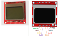 Nokia 5110 Arduino LCD display screen Module Red. 
