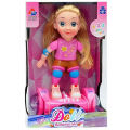 Dazzling Electric Doll on Hoverboard - Featuring Lights and Sounds, a Beautiful Toy Delight for Kid Girls. 