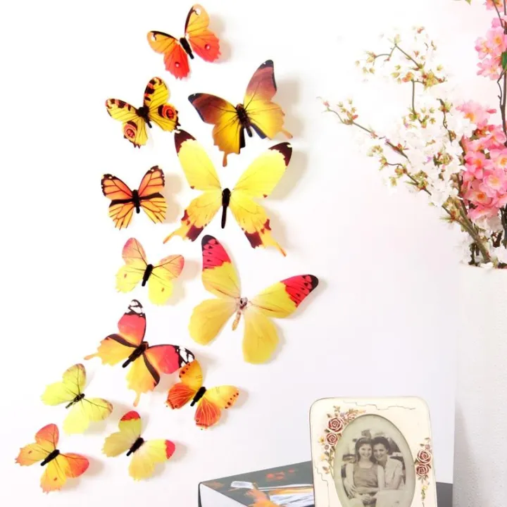 Pack%20of%2012%20Pcs%20IMPORTED%20%203D%20Effect%20PVC%20Shiny%20Butterflies%20With%20Double%20Tape%20for%20Kids%20Room%20Office,%20Kitchen,%20Fridge,%20Cupboards,%20Decoration%20-%20Image%204