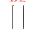Nokia 3.4 Touch Glass Digitizer Replacement for Nokia 3.4 (Only Touch Glass Not Panel). 
