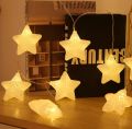 Cute twinkle star LED String Decorative Lights powered by batteries/ 10 pcs. 