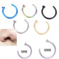 Medical Nostril Titanium Nose Hoop NoAse Rings Clip On Nose Ring Body Piercing Piercing Jewelry For Women. 